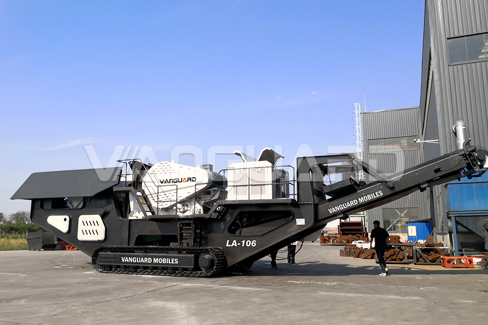 stone crusher, crawler type mobile stone crusher, Vanguard Machinery