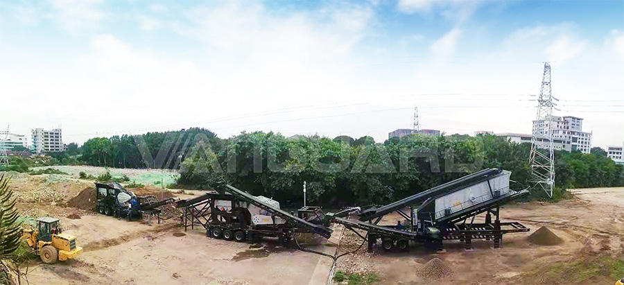 mobile crushing plant, mobile stone crushing production line, Vanguard Machinery