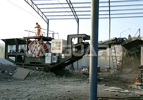 200T/H Crawler Type Mobile Crushing Plant in Jiangsu 