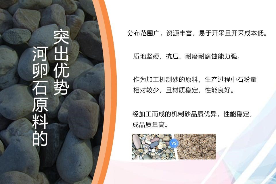 What are the advantages of making sand from river stone? How to configure a perfect river stone sand production line?